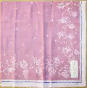Han-nari Kyoto Japan *Grape Pink Gauze Handkerchief 48cm /KAMKAM