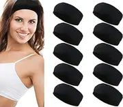 [ZddLLFFF] 10 Pack Yoga Headbands - Elastic Cotton Multi-Function Sports Head Bands Stretchy Wraps