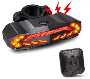 MTB Cycling Bike Alarm Electric Waterproof Bicycle Horn 110db Handlebar + Light