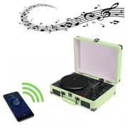 Bluetooth 33 45 78 RPM Record Player Gramophone Turntable Disc Vinyl Audio