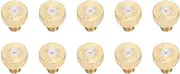 Premium Brass Low Pressure Atomizing Sprayer Nozzle for Greenhouse and Outdoor Cooling System 0.5mm Hole Diameter 10pcs Set