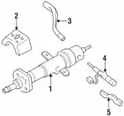 Genuine GM 1994-2001 Chevrolet Turn Signal Headlamp Dimmer Switch Lever 2514013