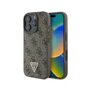 Guess 4G Diamond Edition Phone Case for iPhone 16 Pro - Brown