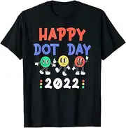 [X.Style] Happy International Dot Day 2022 Polka Dot Kids Toddler Boys ds761 T-Shirt (XL) Black