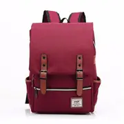 14Inch Unisex Canvas Classic Laptop Backpacks School Bag