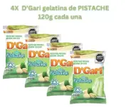 4X D’Gari gelatina de PISTACHE 120g cada una
