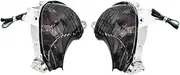 For GSX R1300 2008-2017 Motorcycle Front Turn Signal Lights Bulb 2 Wires Indicator Blinkers 230mm Lamp(Black)