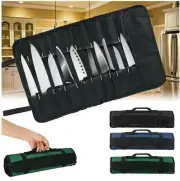 Portable 22 Pockets Knife Roll Bag Kitchen Cooking Chef Storage Pouch Carry Bag