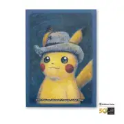 Pokémon Center x Van Gogh Museum Pikachu Self-Portrait Straw Hat 65 Card Sleeves