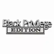 One Pc Metal Black Privilege Edition 3D Letter Fender Emblems Badge