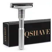 QSHAVE Adjustable Safety Razor Double Edge Classic Mens Shaving