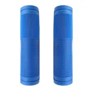 Bulletproof Coloured Rubber Mountain Bike Grips 130mm with Closed Ends Blue