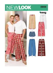 New Look Pattern 6859 Misses', Men's, & Teens' Separates