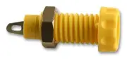 SOCKET, 4MM, PANEL, Banana Test Connectors, Qty.1 S14-YELLOW