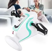 Mini Exercise Bike Pedal Exerciser, Motorized Exercise Cycle/Bike for The Handicapped & Disabled, Hand Arm Knee Leg Rehabilitation Training with LCD Display,Pedalmachine+Base