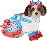 Dorothy Wizard of Oz Movie Cute Fancy Dress Up Halloween Pet Dog Cat Costume