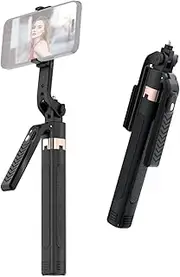 70.8-Inch Multi-Function Selfie Stick 3-in-1 Gimbal Stabilizer with Aluminum Alloy scoping Rod Support A i-Shaking Face Recognition AI Tracking Gesture Co rol with A i-Shake Handle Phone Clip