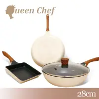 在飛比找momo購物網優惠-【Queen Chef】韓國Light Plus 鈦合金鑄造