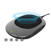 Black 15W Wireless Charging Pad with QC3.0 Power Adapter