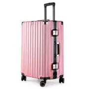 NNEDSZ Aluminum Alloy Hard-Shell Suitcase with TSA Lock -20" Spinner Luggage in