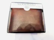 Woodward Men's Genuine Leather Passcase Credit Card Id Billfold Wallet