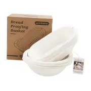 6pcs Round and Oval Pulp Bread Proofing Basket Sourdough Banneton Brotform