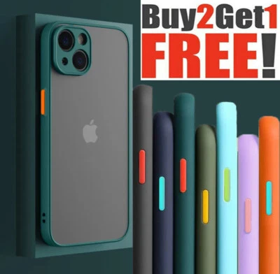 Slim hybrid Shockproof Case for iPhone 15 14 13 12 11 Pro Max Camera Lens Cover