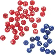 UPKOCH Raffle Balls Numbers 49pcs Bingo Balls Mini Number Bingo Balls Small Numbered Plastic Ball Games Accessories for Game Night, Large Group Activities