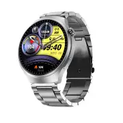 NNEOBA Bluetooth Smartwatch Men HD Sports Fitness (Silver)