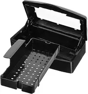 CTIRCHIU Nail Art Tool Tray Box Organizer for Manicure Box for Tweezers Nail Clippers Compact Design for Home Salon Use