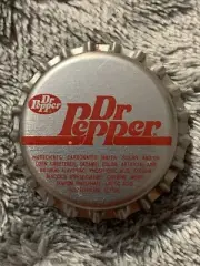 Vintage Dr Pepper Soda Bottle Cap Plastic Lined NOS Streak Era By Coca-Cola