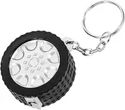 SEWACC Mini Tire Shape Keyring Durable Measuring Tool Keychain for DIY Sublimation Key Holder for Keys and Accessories Stylish Reliable Design