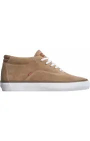 MENS GLOBE SPROUT MID SKATEBOARDING SHOES NIB DARK CARAMEL WHITE