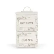 Demdaco Winnie The Pooh Baby - First Tooth & Curl Keepsake Box