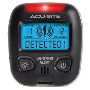 02020 Portable Lightning Detector Black, 2½L x 1W x 2¾H