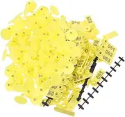 TOYANDONA 100pcs Cattle Ear Tags Durable Animal Identification Tags for Livestock Management Easy to Use for Sheep Goats and Cows