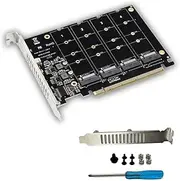 Lazycloud PCIEX16 NVME PCB PH44 NVME 4-Disk Array Card PCIE Signal Split Array Card