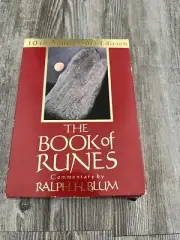 New The Book Of Runes Ralph Blum 10th Anniversary Edition Runes In Velvet Bag