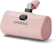 CHCCUL Mini Portable Charger, 5000mAh USB C Fast Charging Power Bank, LCD Display Small Battery Pack Compatible with iPhone 16/15/ for for Samsung/Android etc