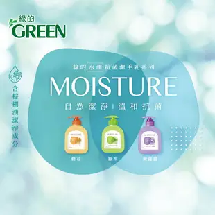 綠的GREEN 水潤抗菌潔手乳加侖桶-綠茶3800ml(洗手乳)｜瘋加碼★滿額再享折扣