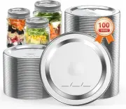 Canning Lids Regular Mouth 100 Count, Canning Jar Lids for Ball, Kerr Jars, Fit,