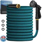 Garden Hose 50ft, Non-Expanding Water Hose Ultra Lightweight, Kink-Free, Stur