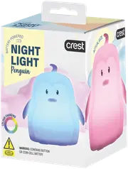 Crest Kids Multi-Coloured Mini Night Light Penguin