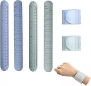 Wearable Notepad 4PCS, Wrist Slap Bracelet to Do List, Reusable Reminder Bracelet, Waterproof Silicone Memo Wristbands Notepad with Ruler for Nurses Student,Erasable Wristband