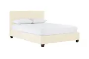 Istyle Carona King Bed Frame Fabric White
