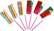 KITANDOVE 6pcs Colored Ribbons for Dance Gymnastics Streamers Non- Handles for Artistic Performing Supplies for Training and