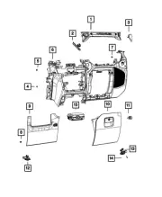 Genuine Mopar Grab Handle 6AB08TX7AF