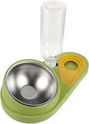 NOLITOY Automatic Pet Feeder with Water Dispenser Durable Cage Pet Food Bowl for Cats Dogs Non Slip Design Gravity Refill Easy to Clean
