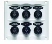 Afi Marinco Marinco Water/Splash Proof Panel 6 Switches Grey 900-6WP