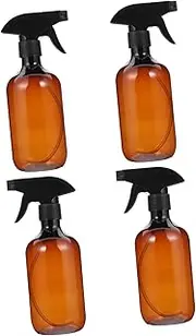 Ipetboom 4-pack Empty Travel Trigger Spray Bottle 500ml Refillable Plastic Bottles for Essential Oils Beauty Products Pet Care Portable